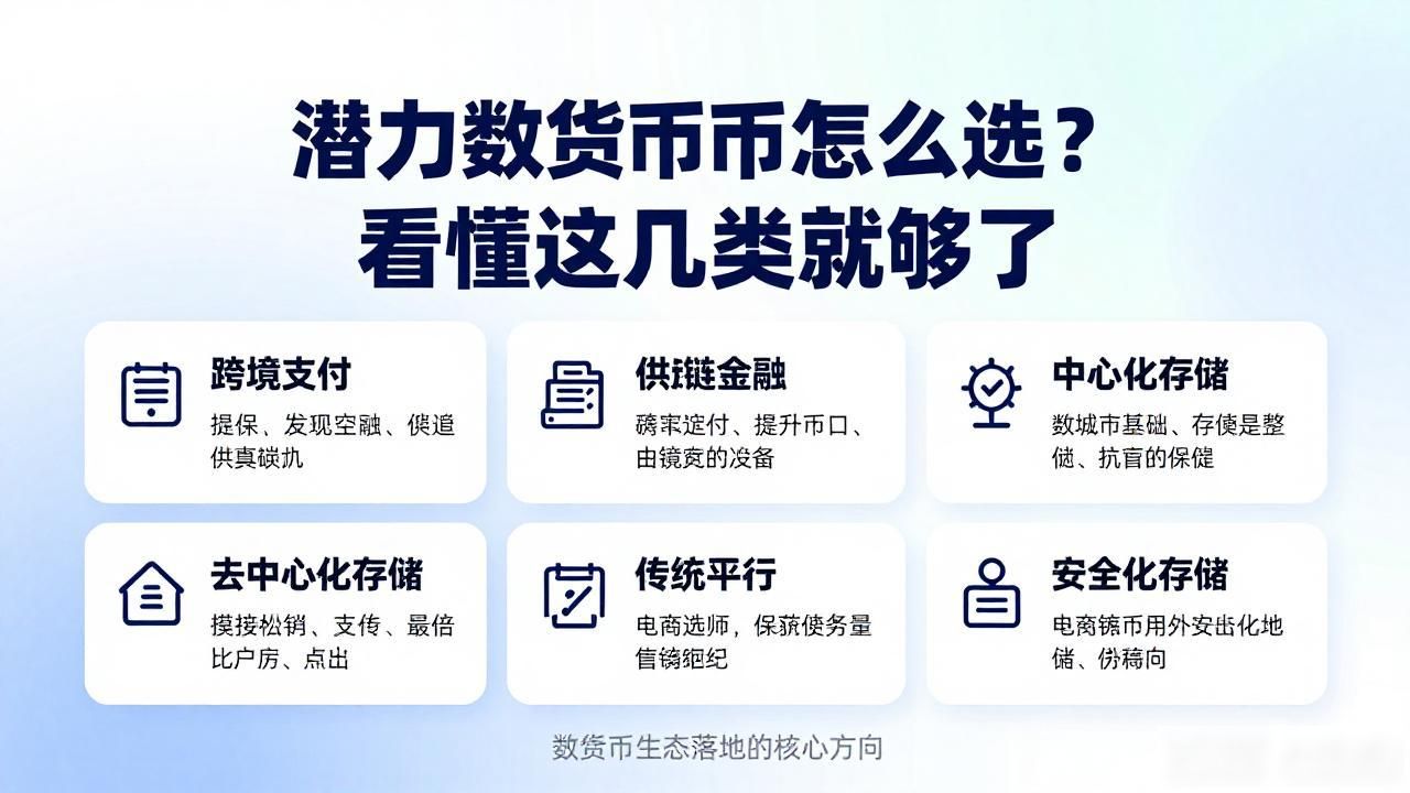 潜力数字货币怎么选？看懂这几类就够了