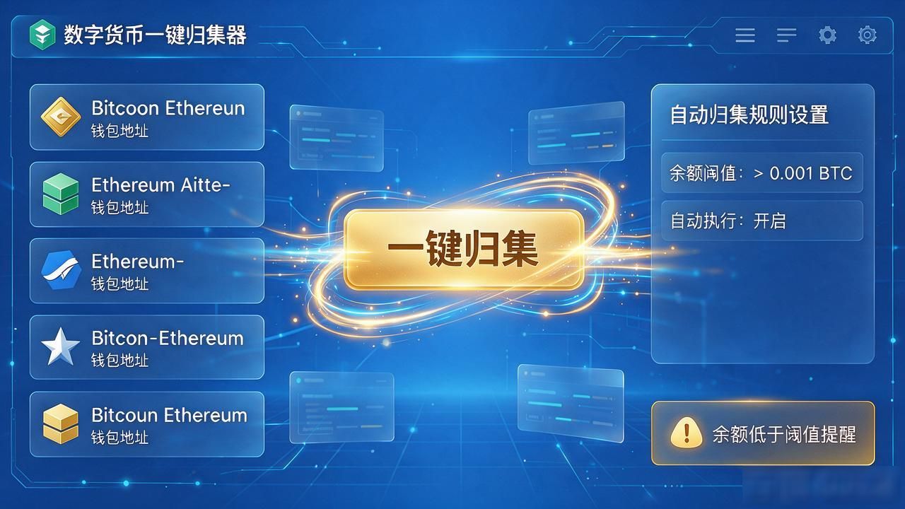 数字货币一键归集器_数字货币一键归集器解决多交易所资产管理痛点_API只读权限保障数字资产安全