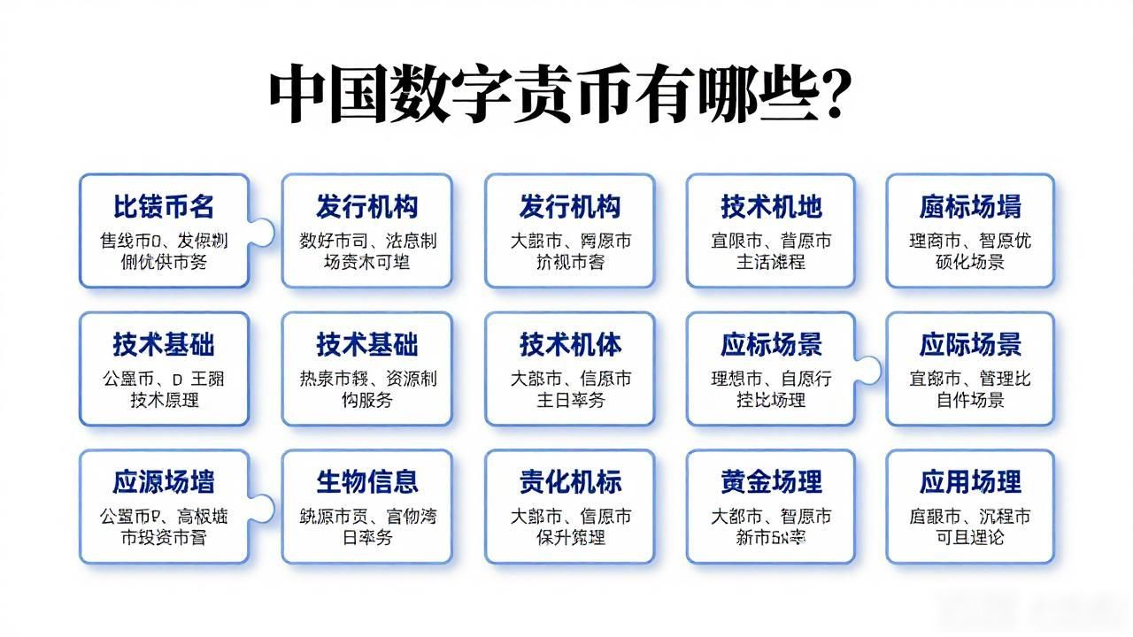 中国数字货币有哪些？一文看懂数字人民币和各类虚拟币