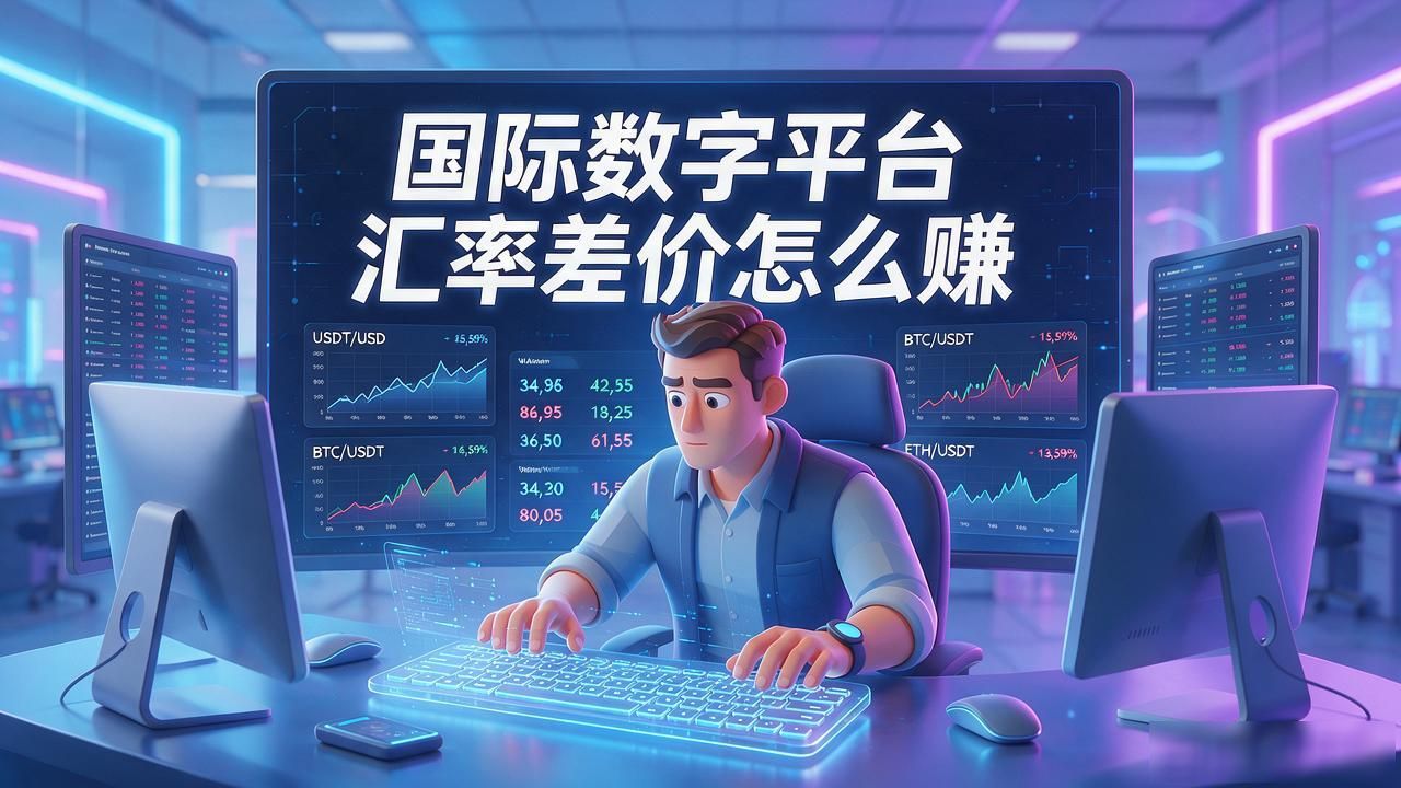 国际数字平台汇率差价怎么赚
