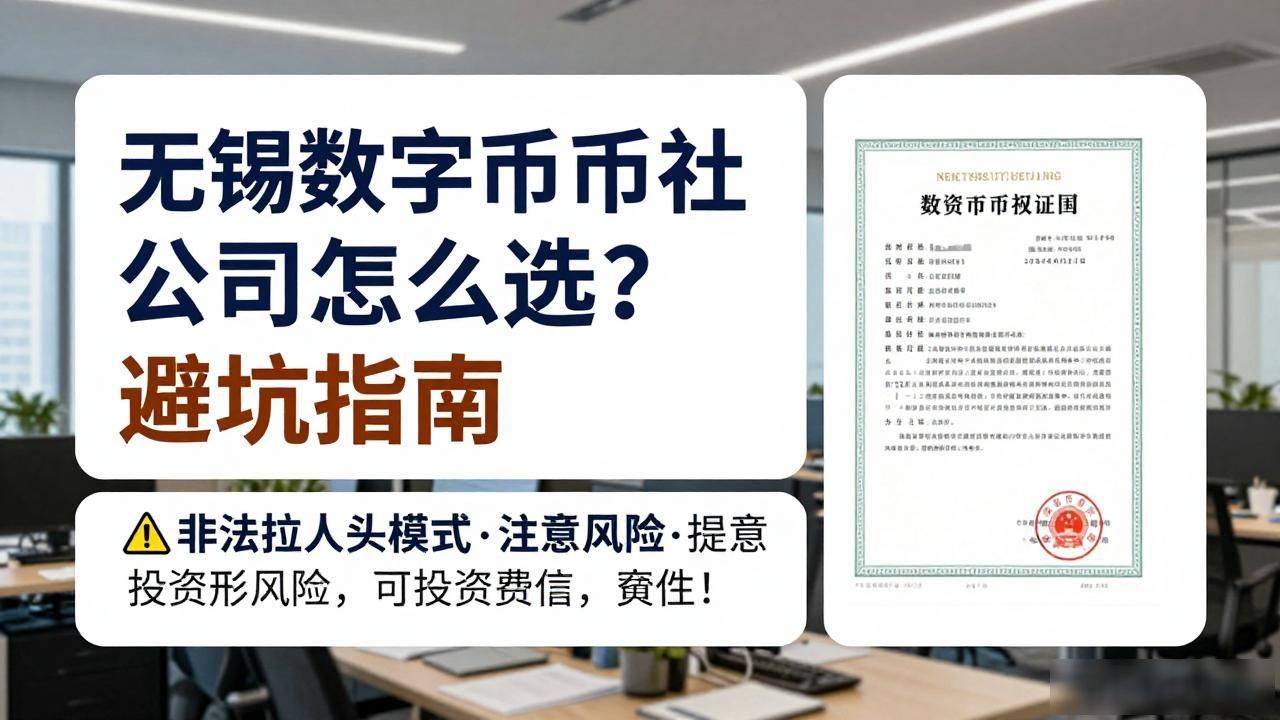 无锡数字货币社群公司怎么选？避坑指南