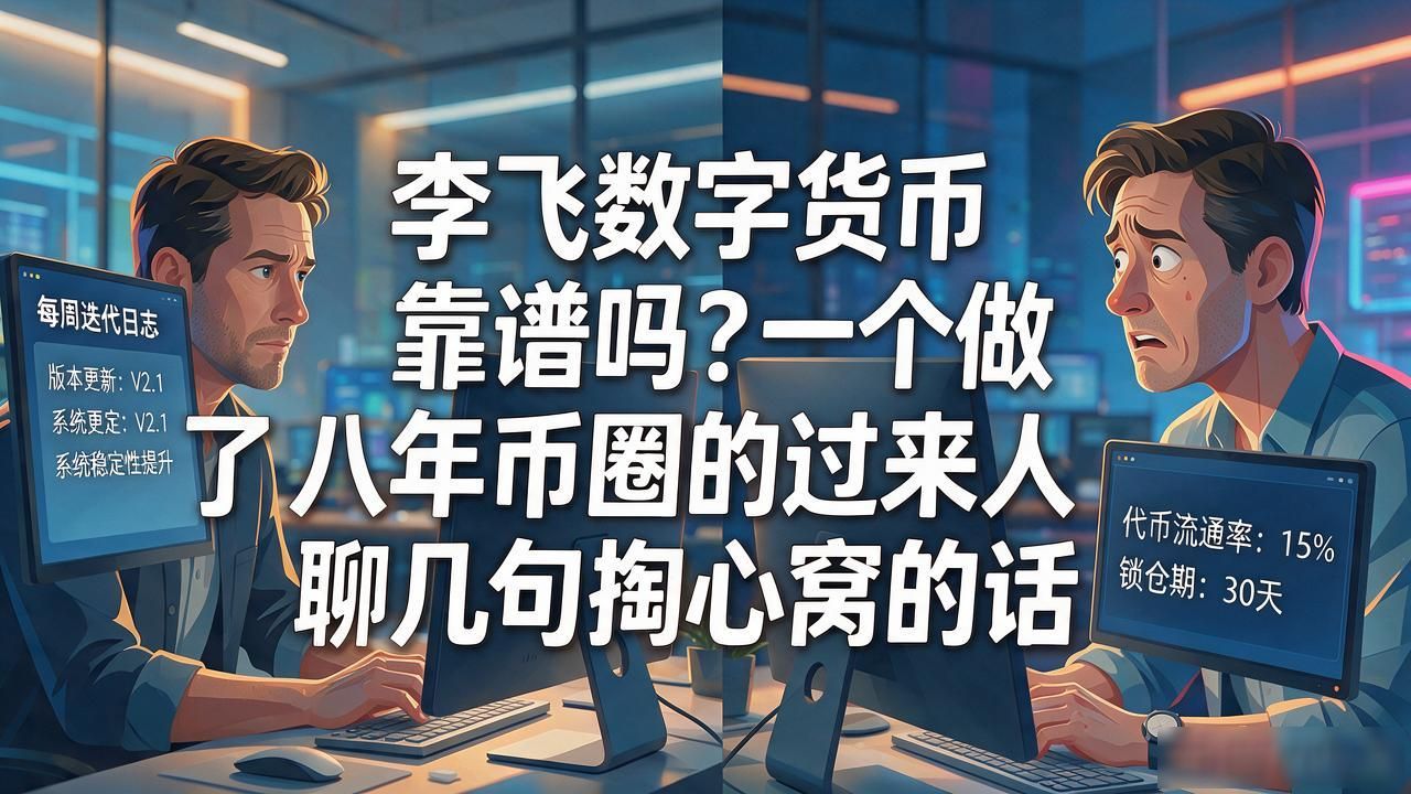 李飞数字货币靠谱吗？一个做了八年币圈的过来人聊几句掏心窝的话
