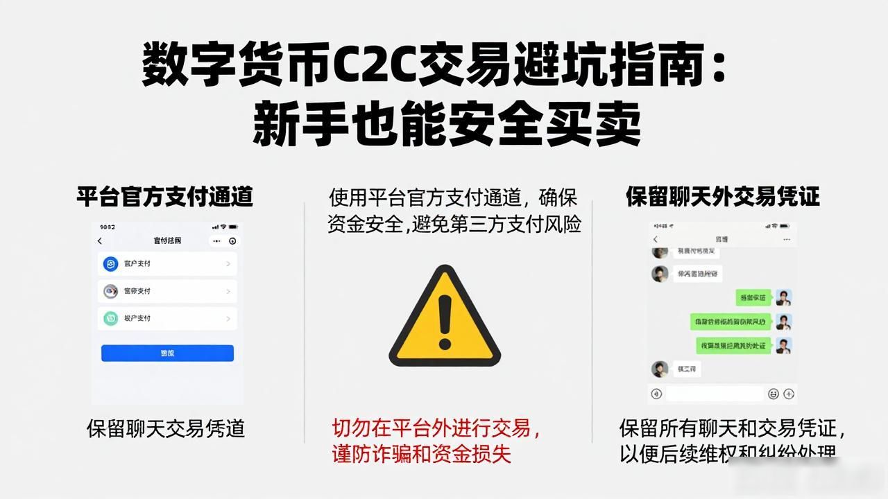 数字货币C2C交易避坑指南：新手也能安全买卖