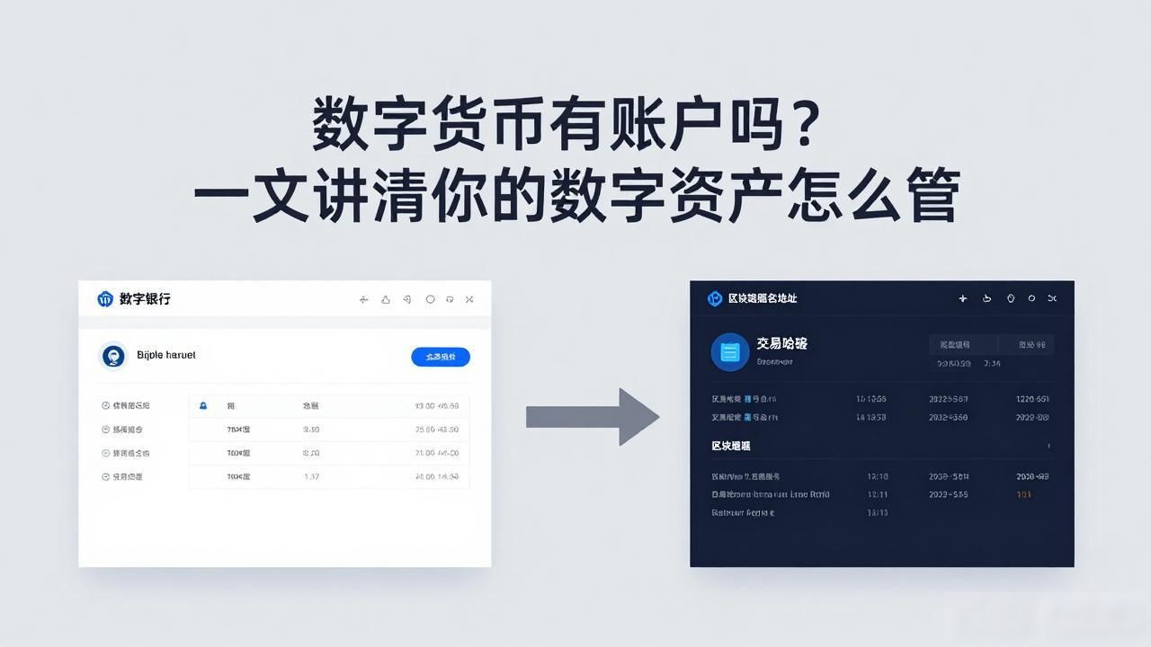 数字货币有账户吗？一文讲清你的数字资产怎么管