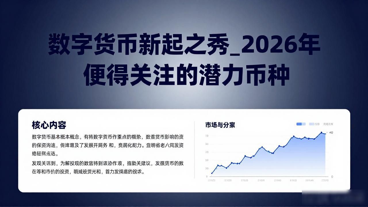 数字货币新起之秀_2026年值得关注的潜力币种