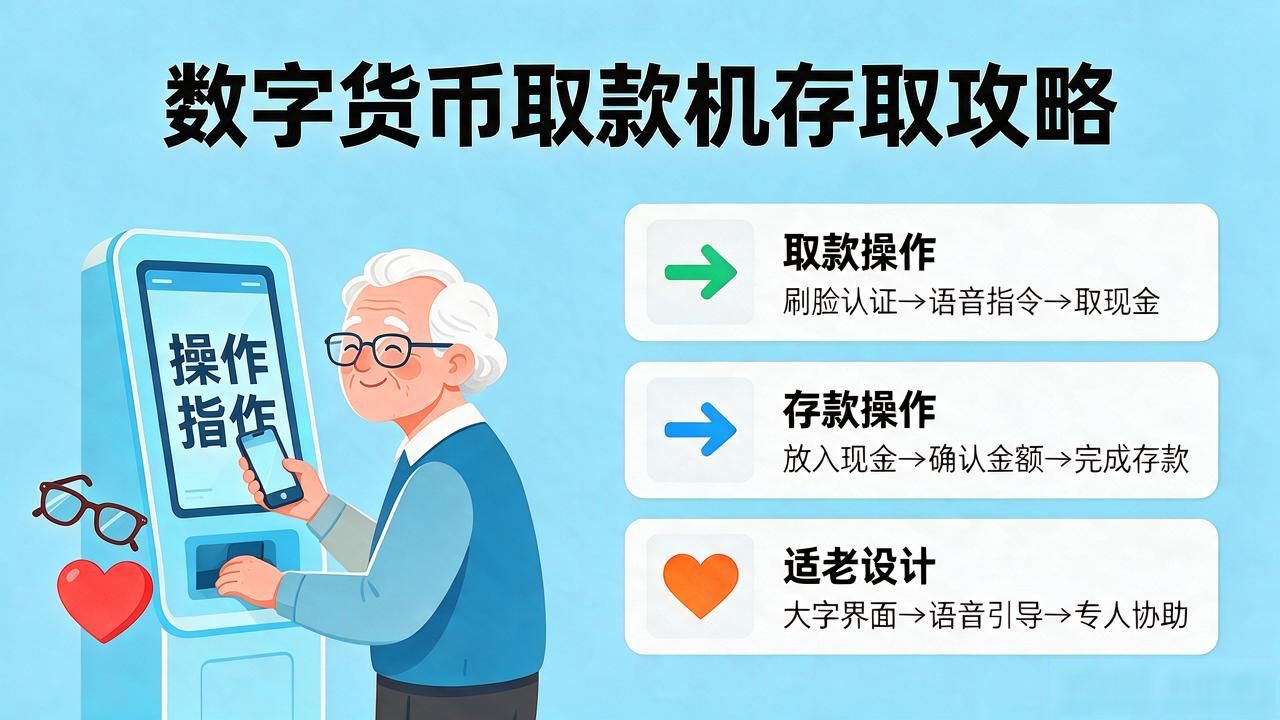 银行数字货币取款机怎么用 存取攻略详解