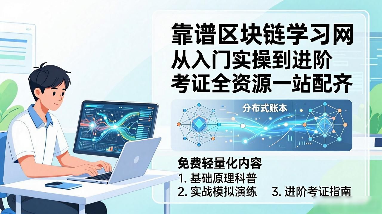 靠谱区块链学习网 从入门实操到进阶考证全资源一站配齐