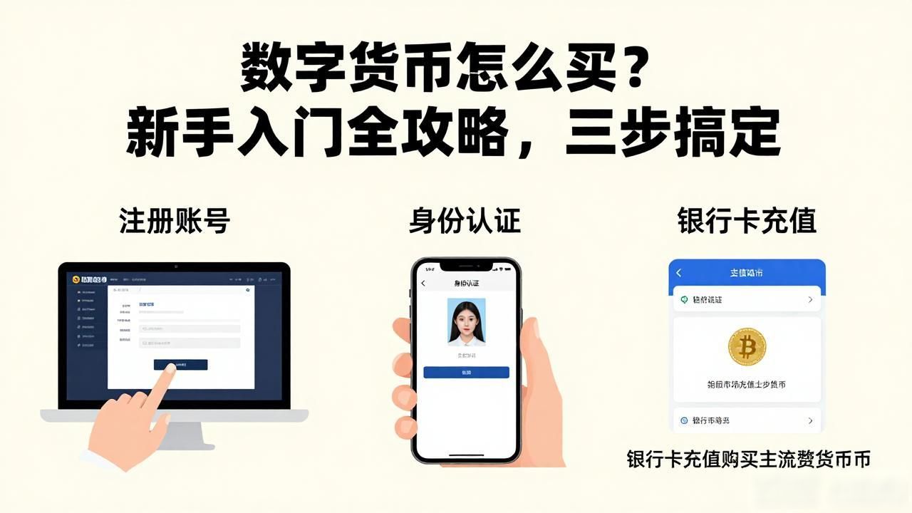 数字货币怎么买？新手入门全攻略，三步搞定
