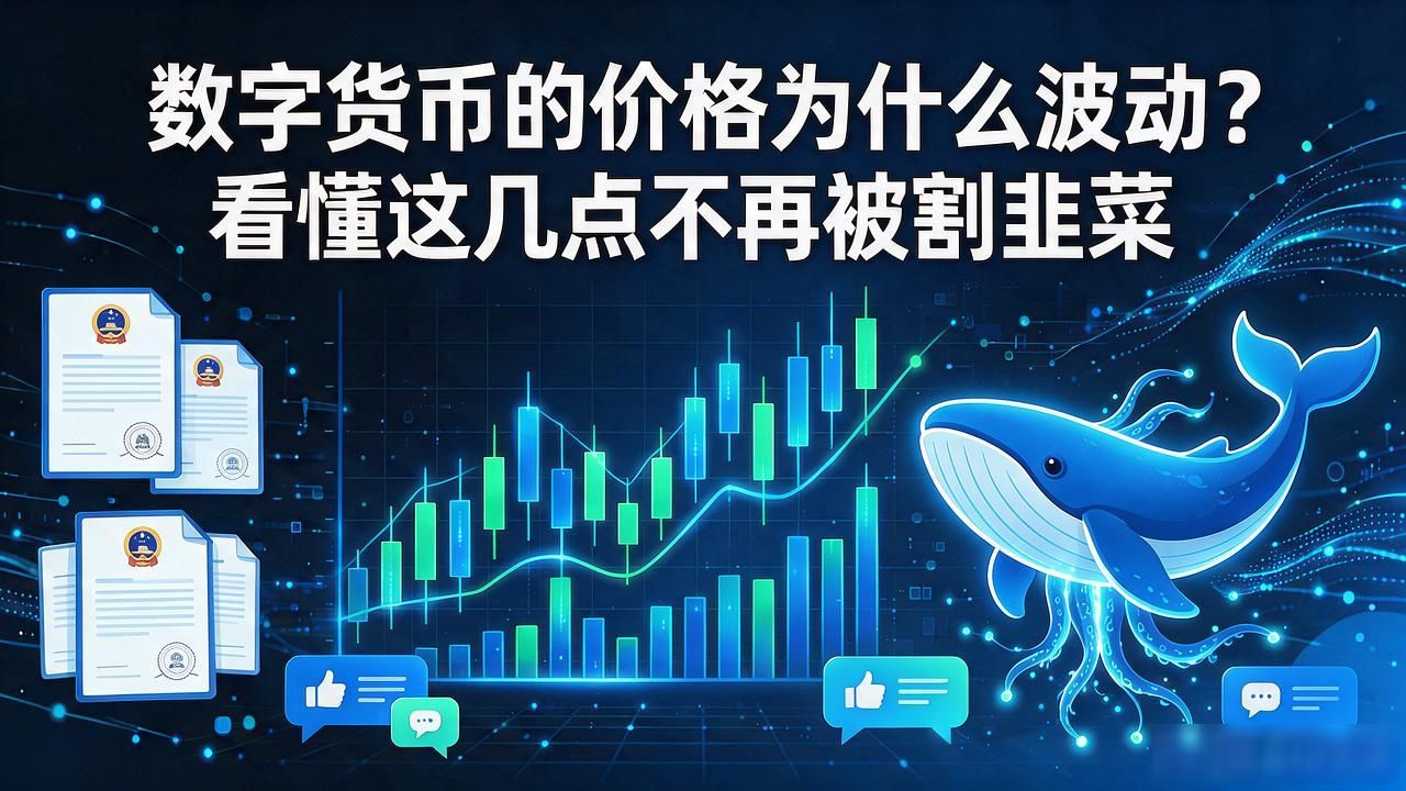 数字货币的价格为什么波动？看懂这几点不再被割韭菜