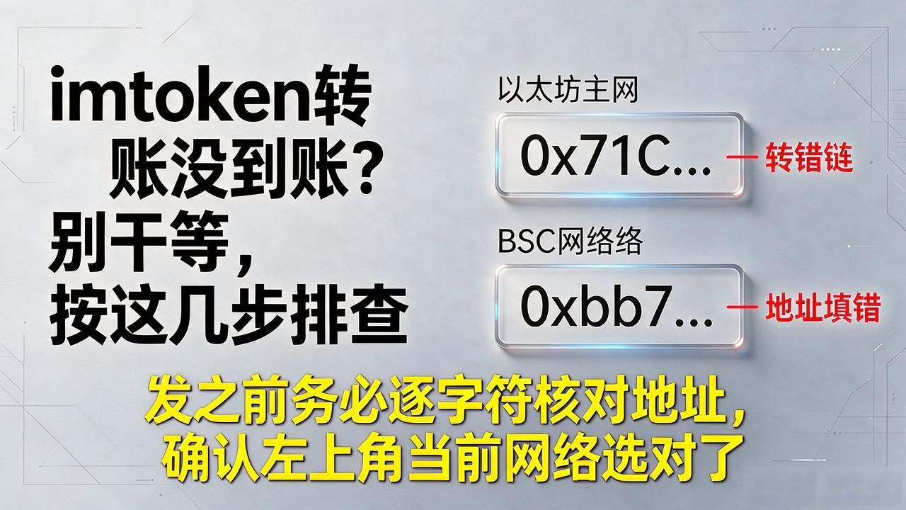 imtoken转账没到账？别干等，按这几步排查