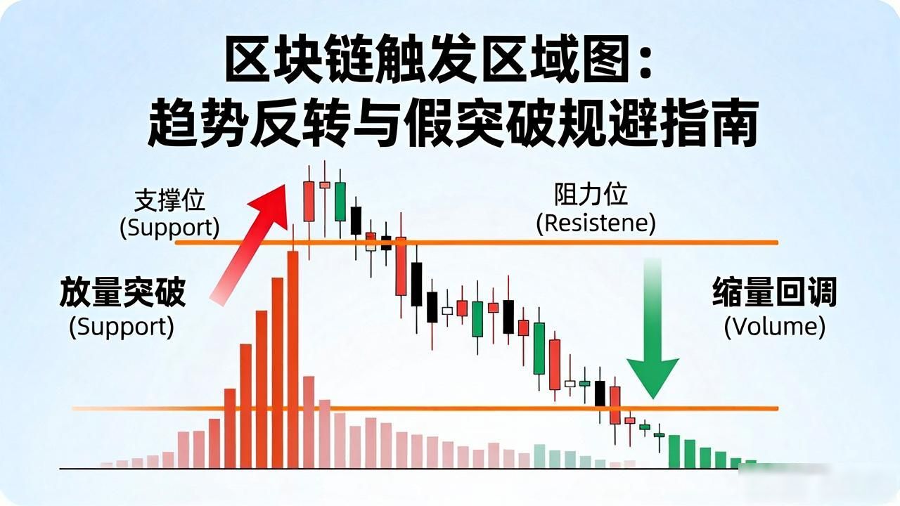 区块链触发区域图怎么用？看懂支撑阻力，抓准买卖点