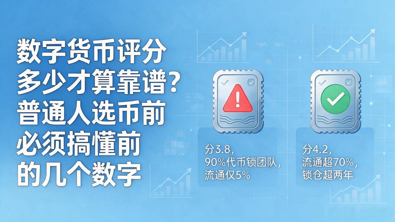 数字货币评分多少才算靠谱？普通人选币前必须搞懂的几个数字