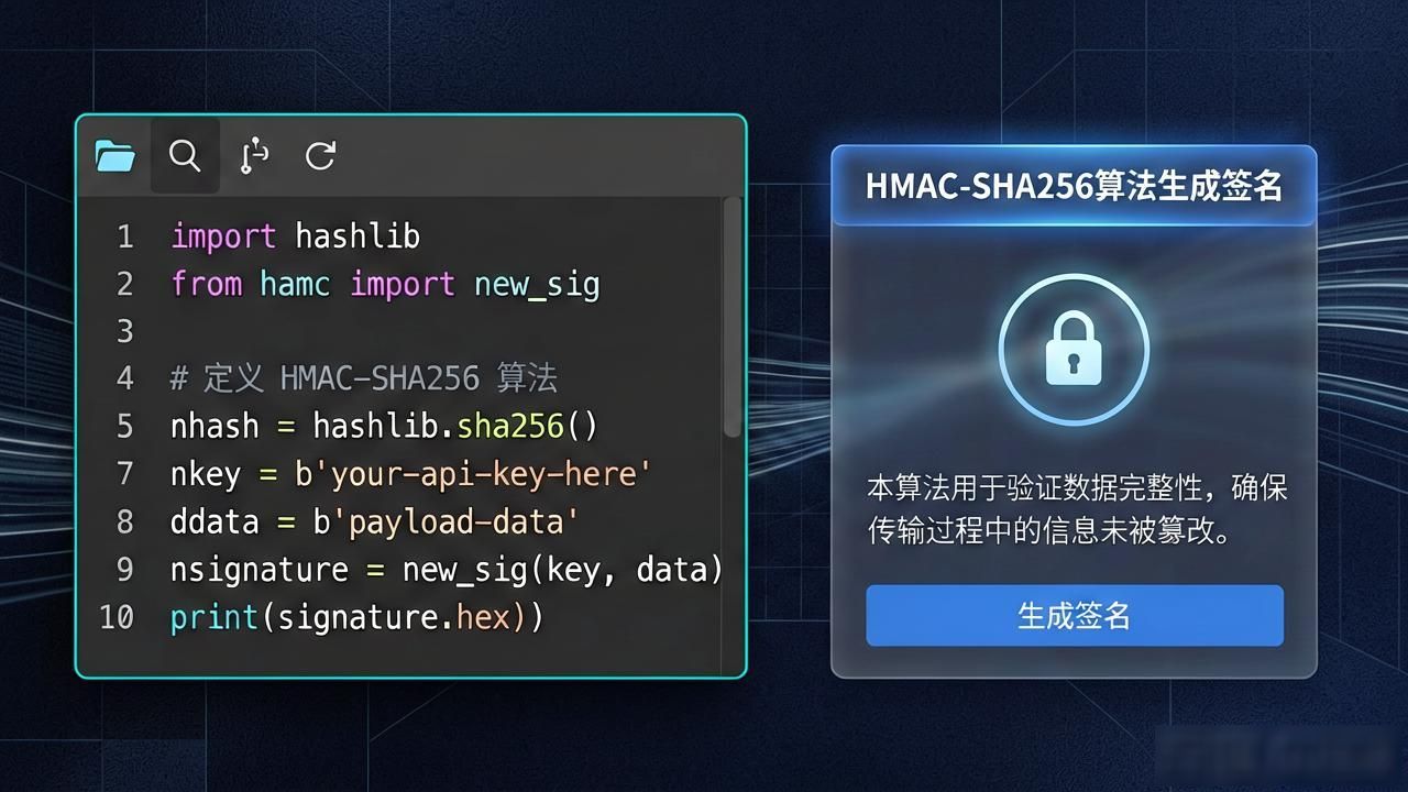 H5端口对接数字货币_h5端口对接数字货币_交易所API签名验证HMAC-SHA256