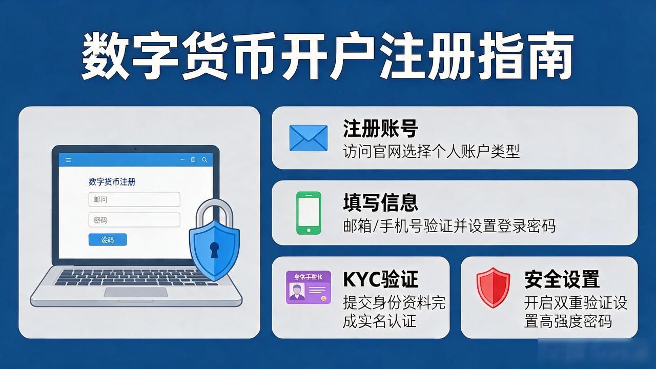 买数字货币怎么注册？新手开户入门完全指南
