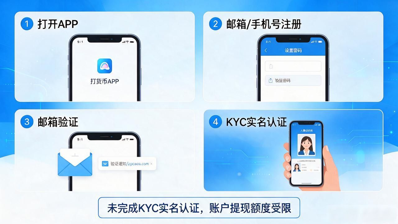 app上的数字货币怎么买？新手从注册到交易全流程