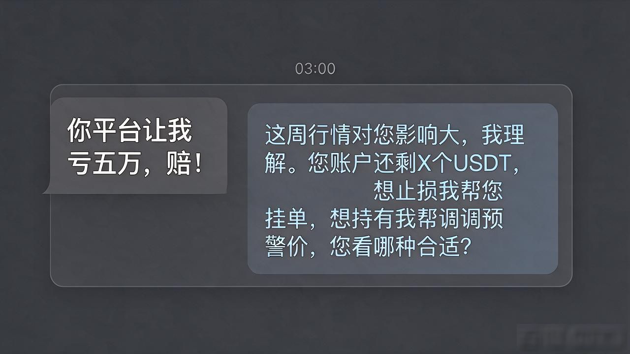 数字货币客服话语：用户说"钱没了"，这几句比道歉管用