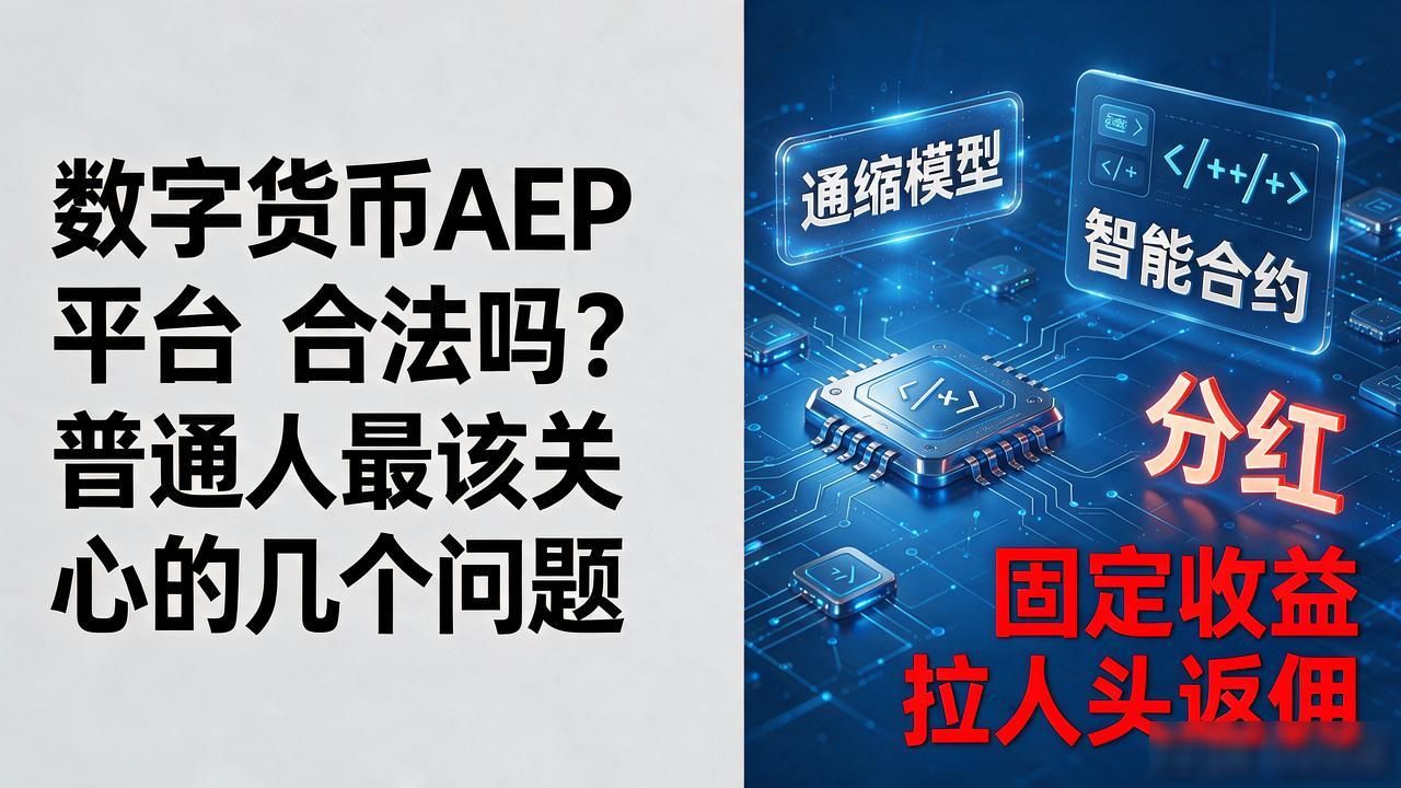 数字货币AEP平台合法吗？普通人最该关心的几个问题