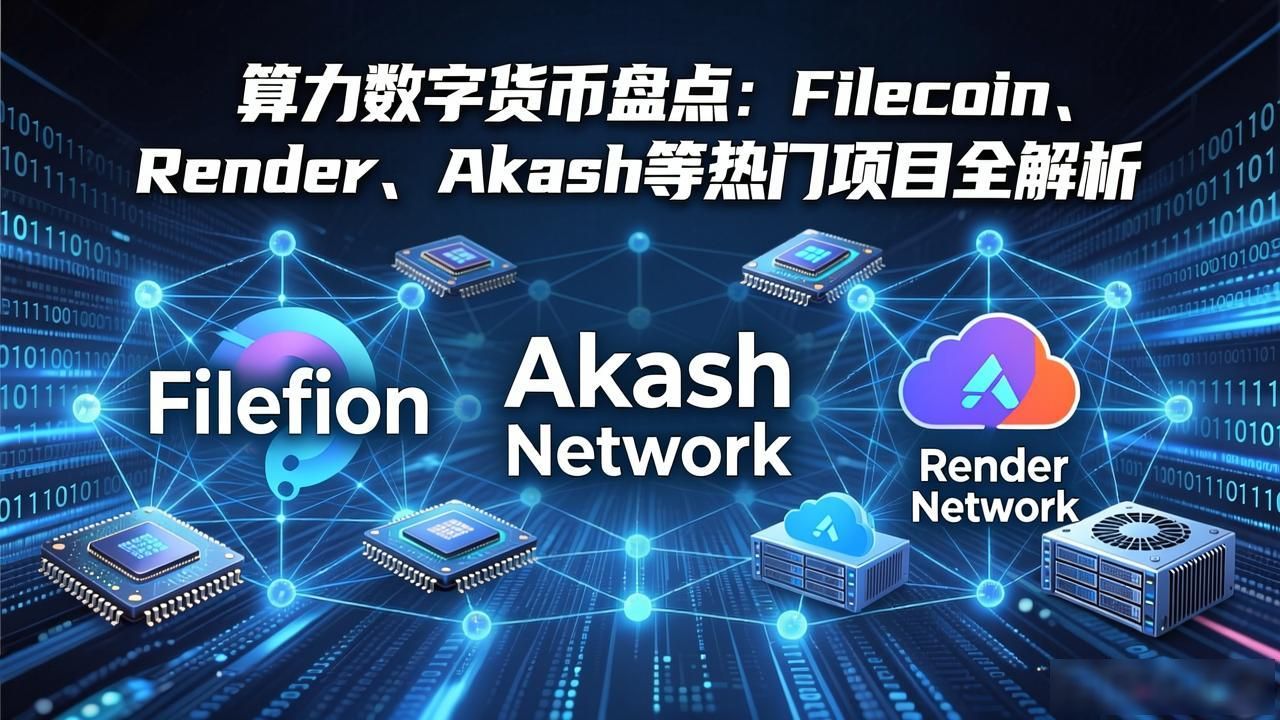 算力数字货币盘点：Filecoin、Render、Akash等热门项目全解析