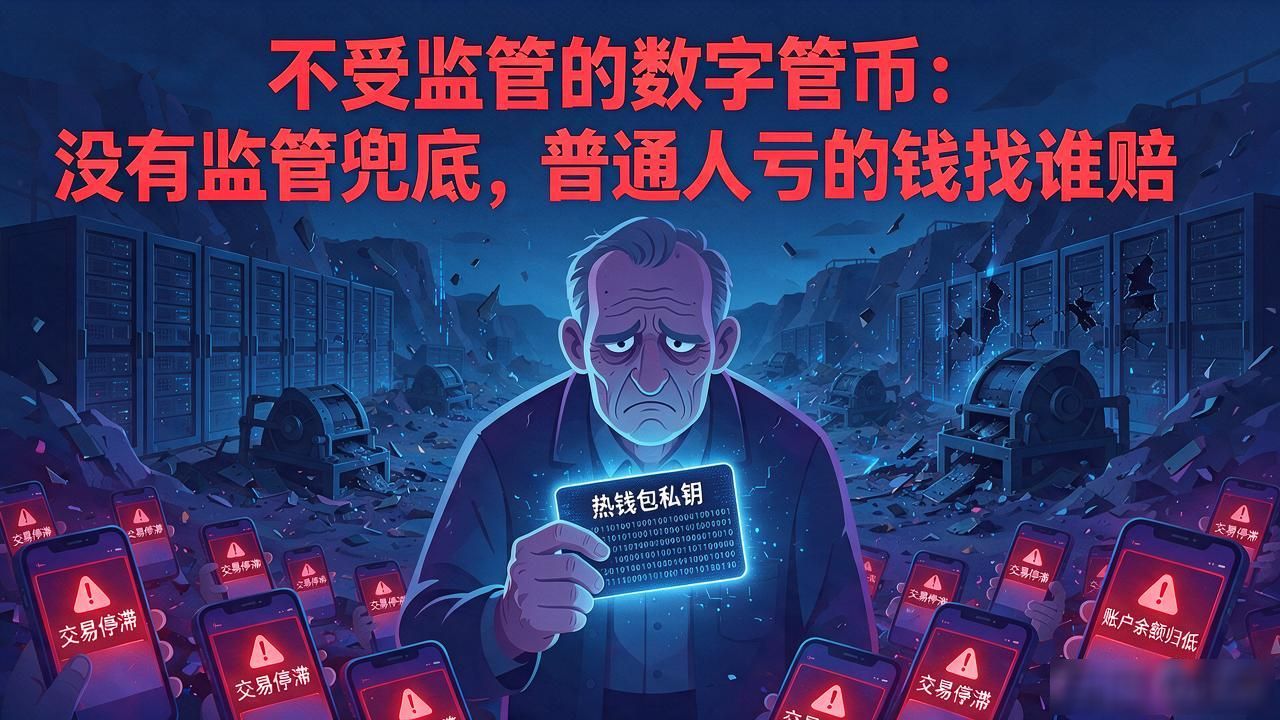 不受监管的数字货币：没有监管兜底，普通人亏的钱找谁赔