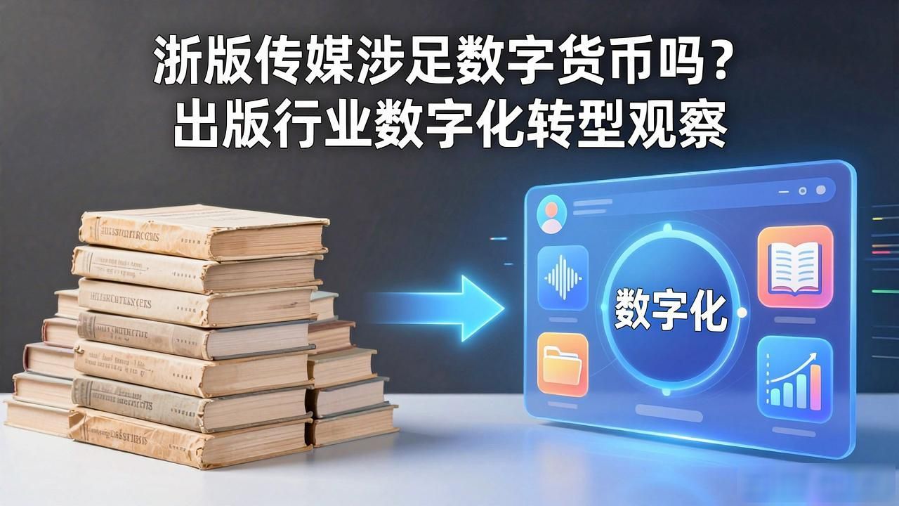 浙版传媒涉足数字货币吗？出版行业数字化转型观察