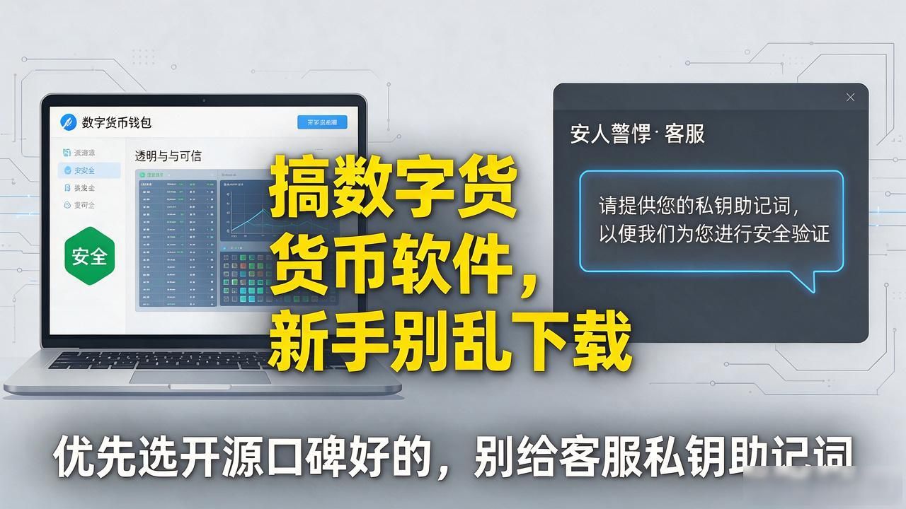 搞数字货币的软件，新手别乱下载