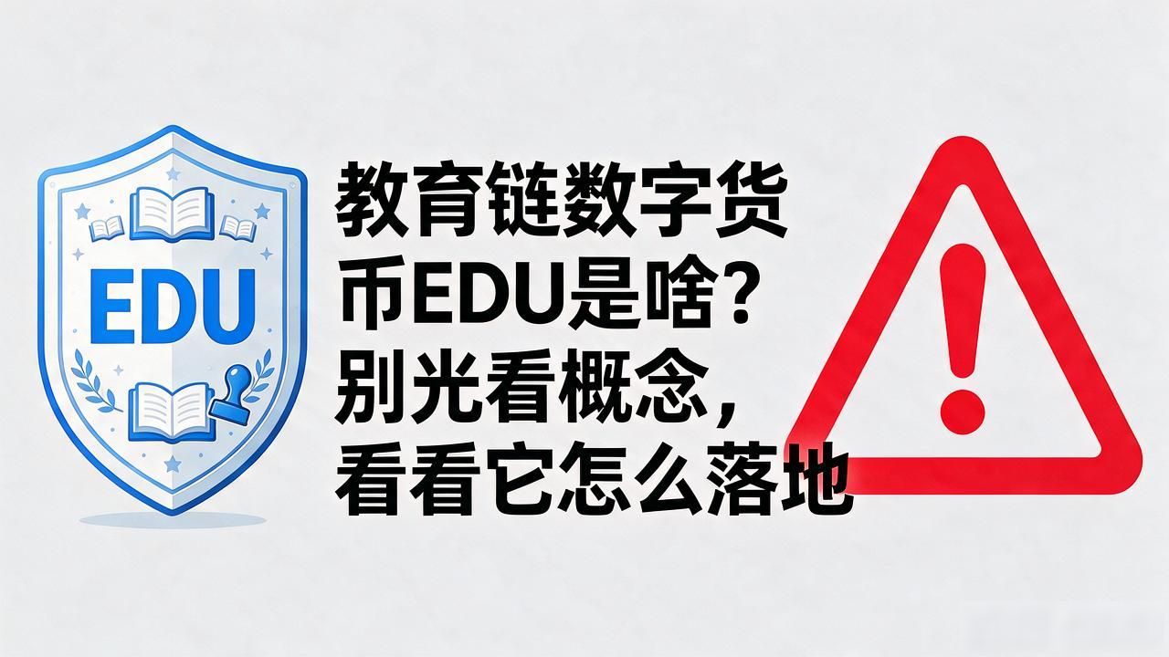教育链数字货币EDU是啥？别光看概念，看看它怎么落地