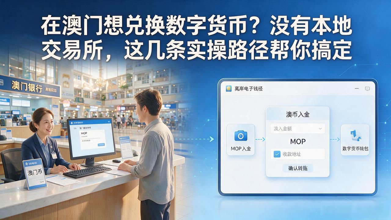 在澳门想兑换数字货币？没有本地交易所，这几条实操路径帮你搞定
