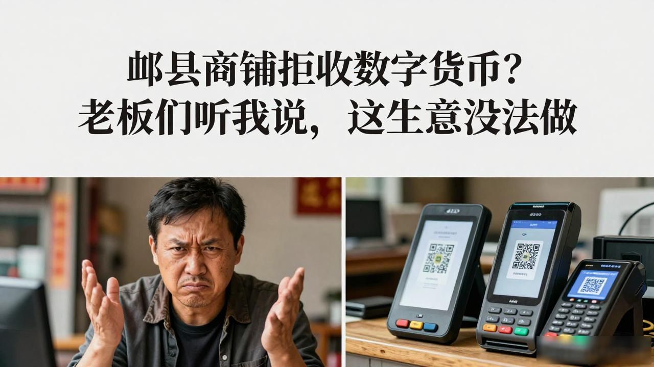 郫县商铺拒收数字货币？老板们听我说，这生意没法做