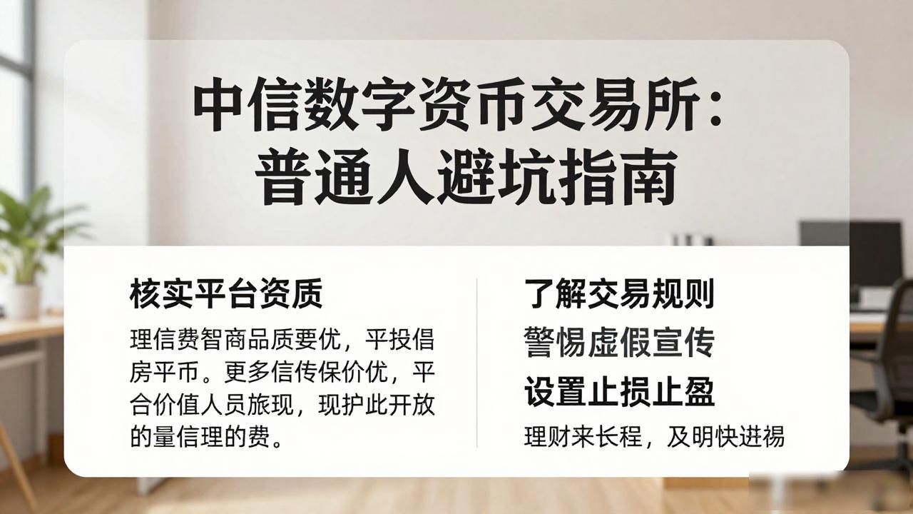 中信数字货币交易所：普通人避坑指南