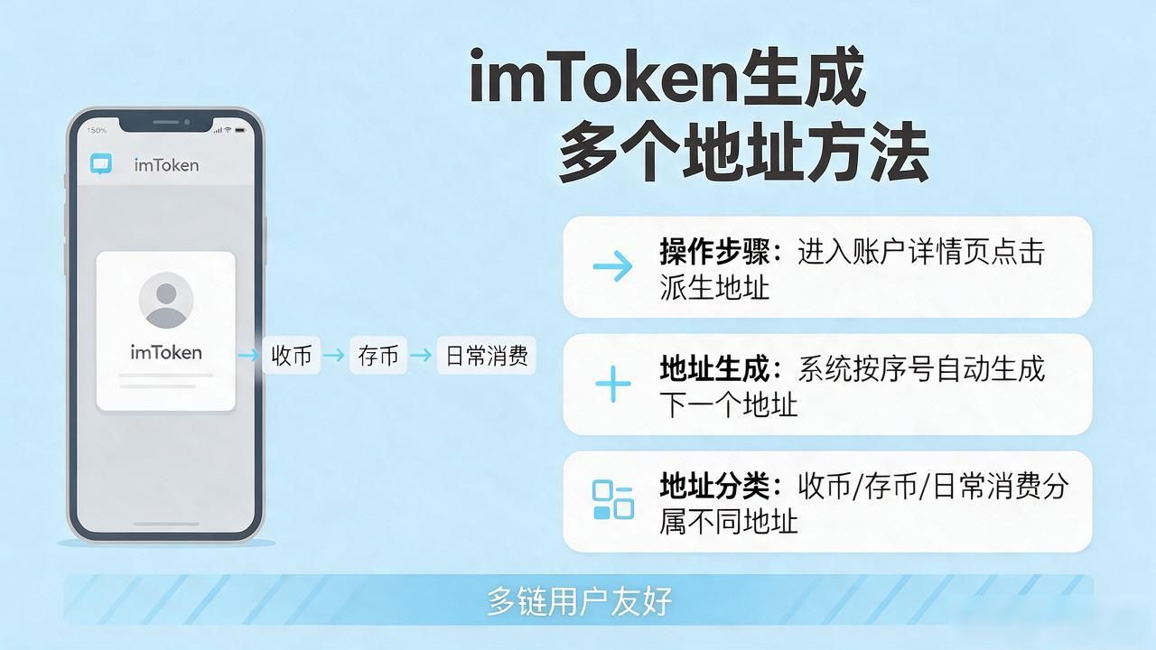 imToken同一个钱包生成多个地址方法_imToken派生地址功能使用教程_imtoken怎么生成多个地址