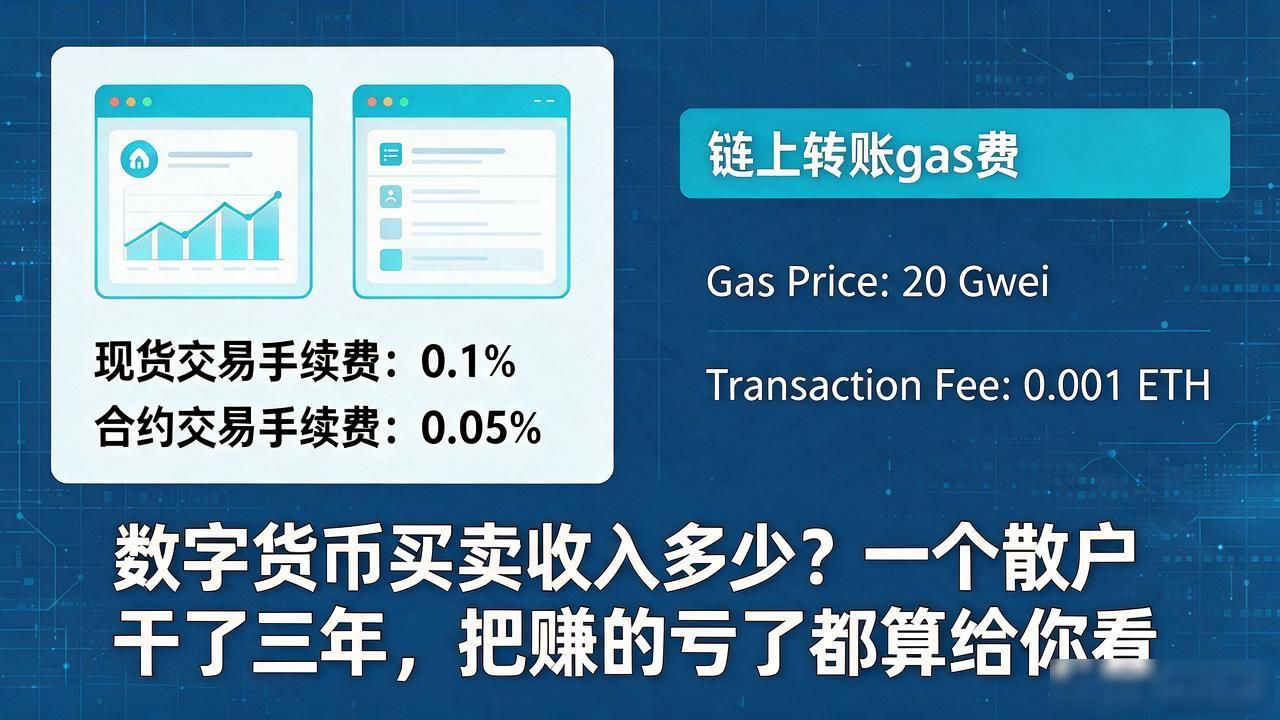 数字货币买卖收入多少？一个散户干了三年，把赚的亏的都算给你看