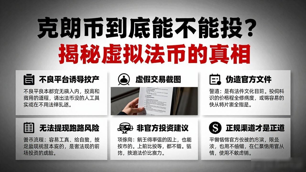 克朗币到底能不能投？揭秘虚拟法币的真相