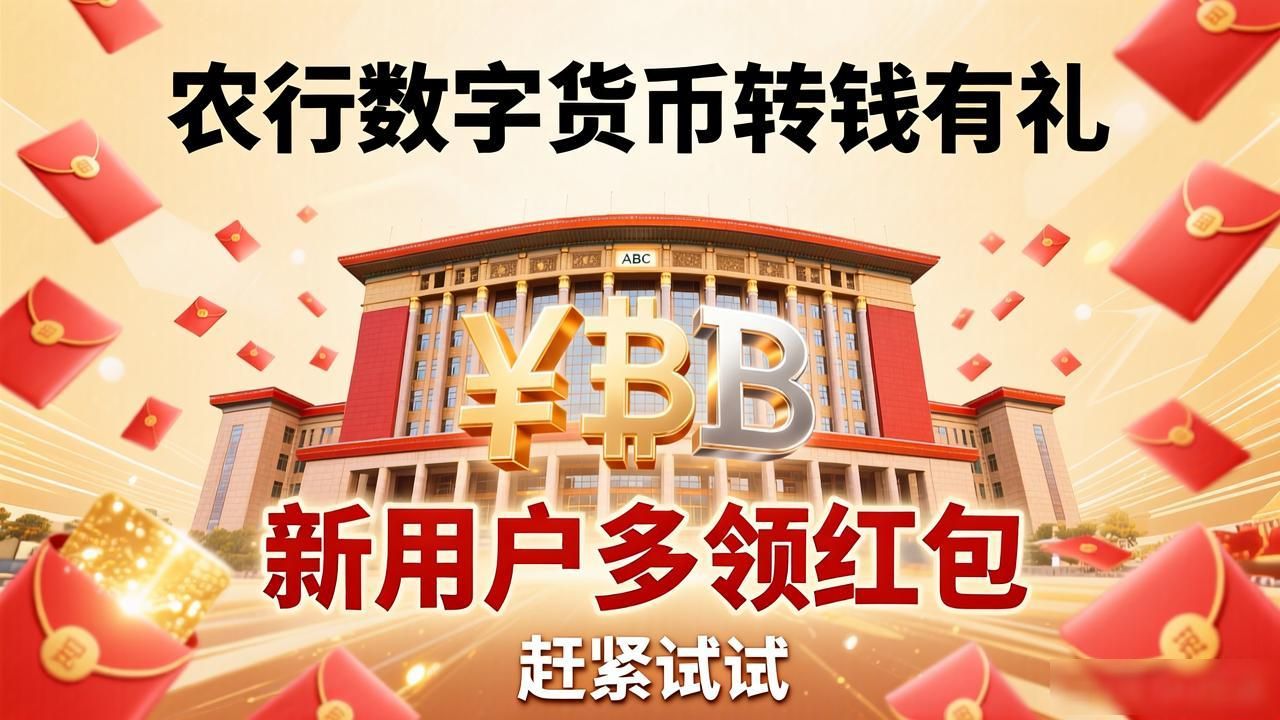 农行数字货币转钱有礼，新用户多领红包，赶紧试试