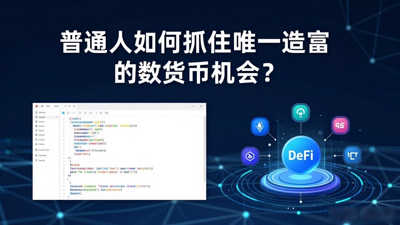 普通人如何抓住唯一造富的数字货币机会？