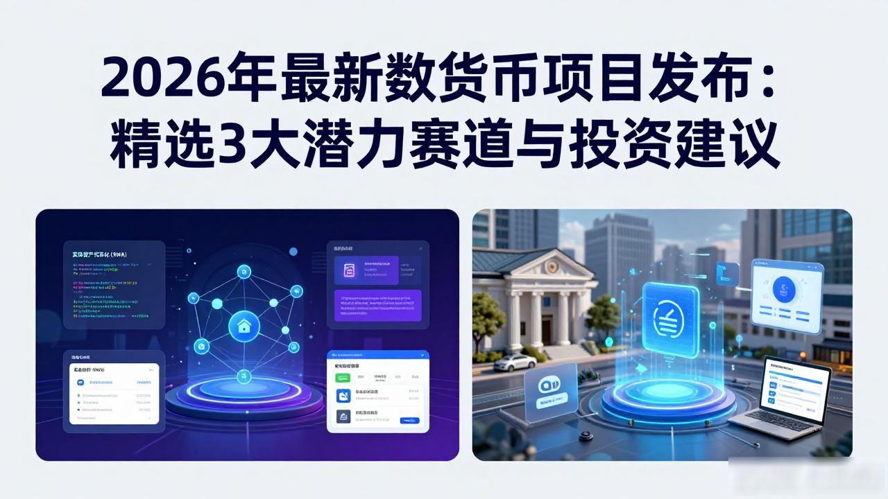 2026年最新数字货币项目发布：精选3大潜力赛道与投资建议