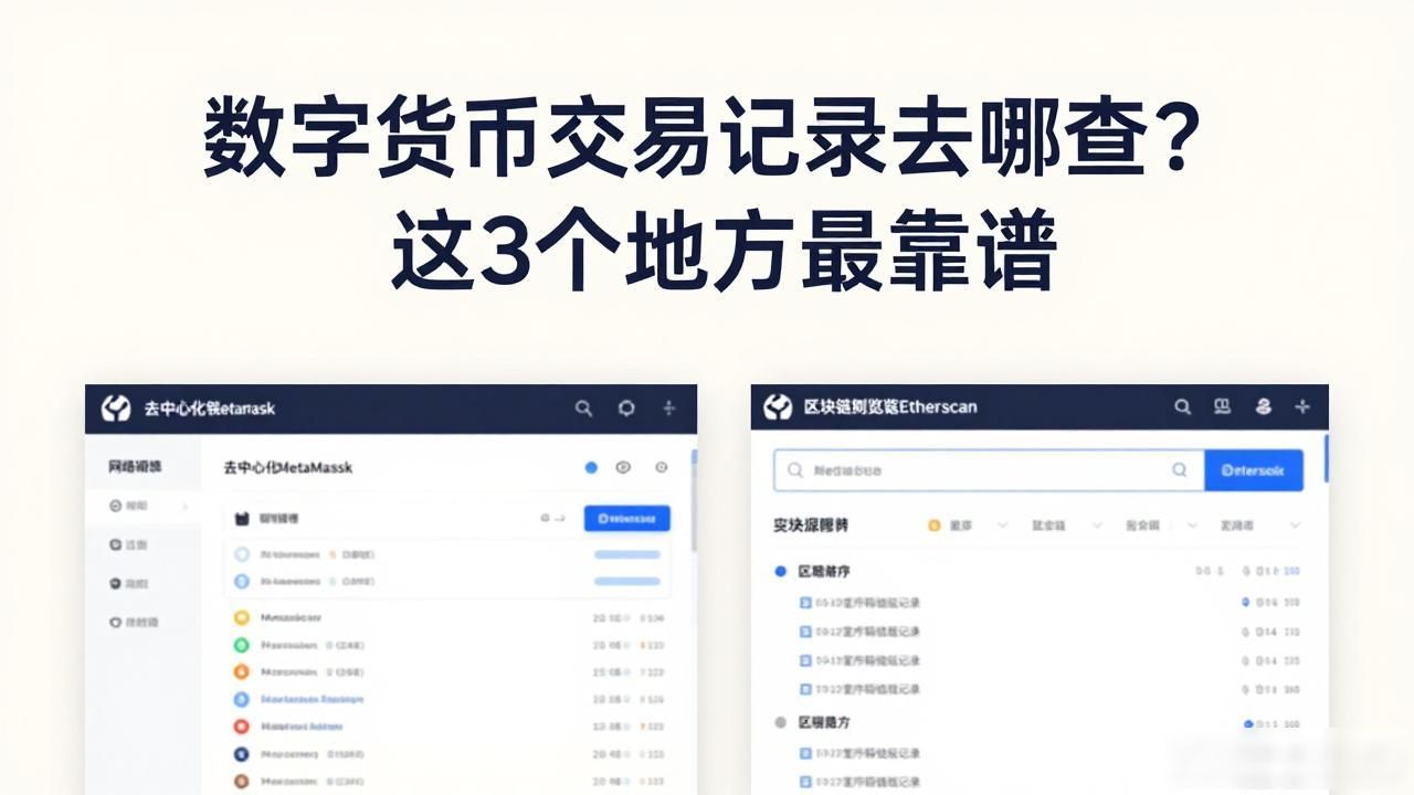 数字货币交易记录去哪查？这3个地方最靠谱