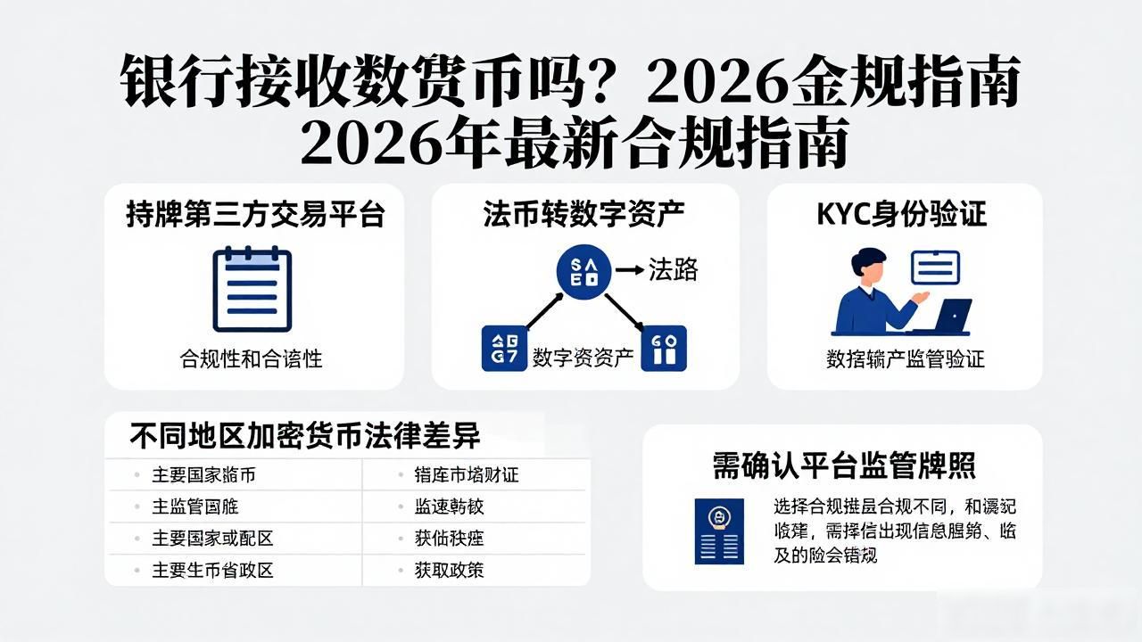 银行接收数字货币吗？2026年最新合规指南