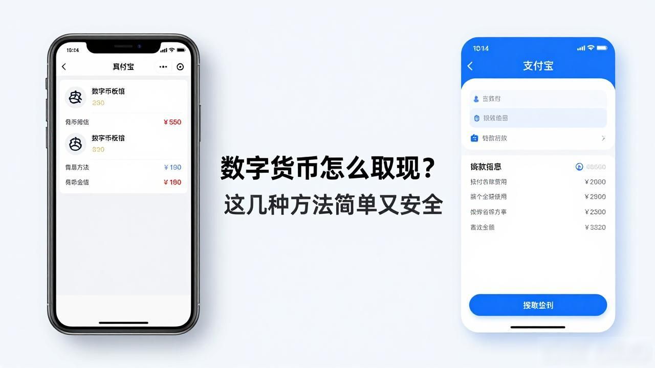 数字货币怎么取现？这几种方法简单又安全