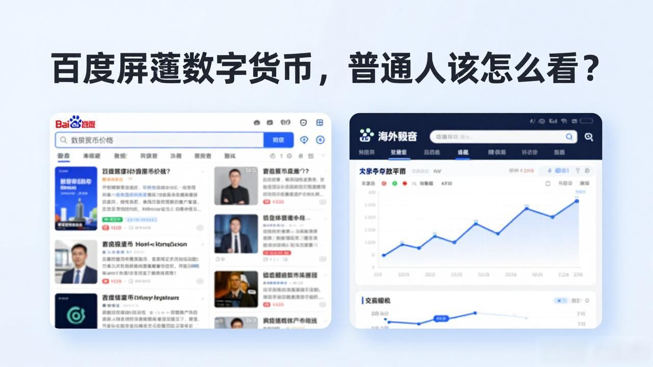 百度屏蔽数字货币，普通人该怎么看？