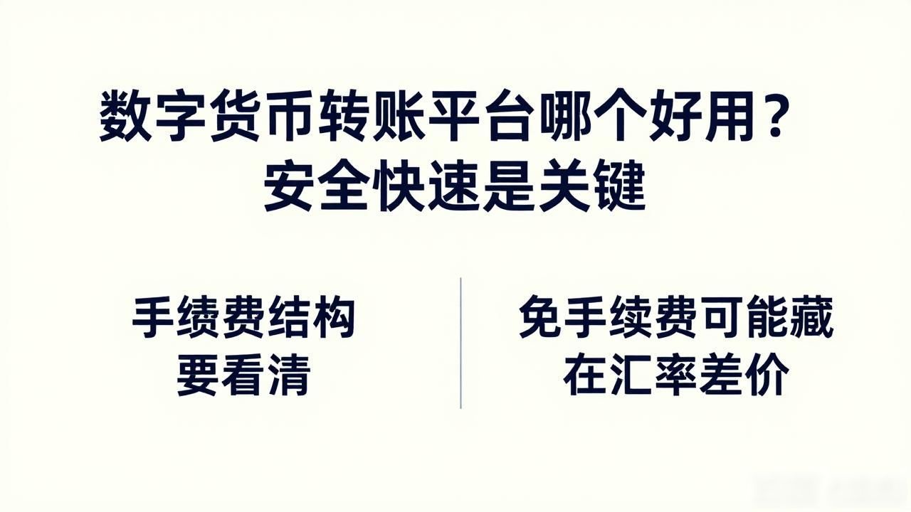 数字货币转账平台哪个好用？安全快速是关键