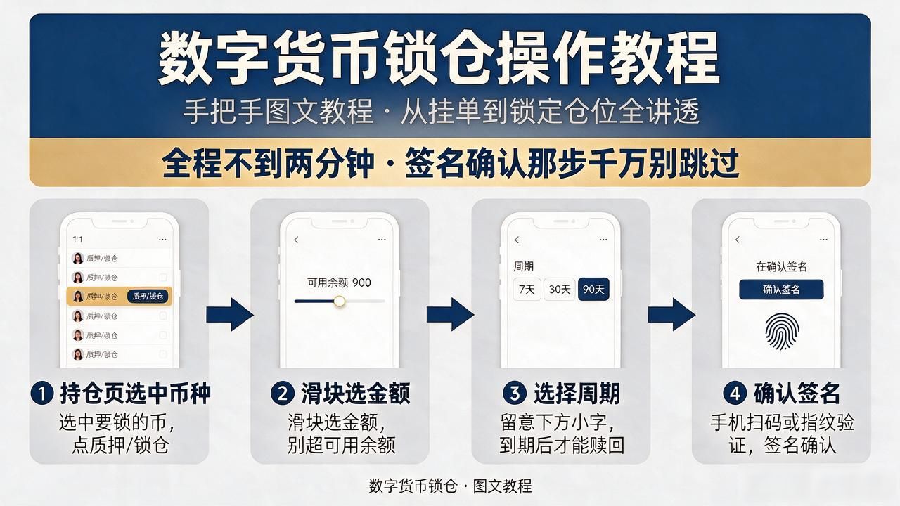 数字货币锁仓怎么操作？手把手图文教程，从挂单到锁定仓位全讲透