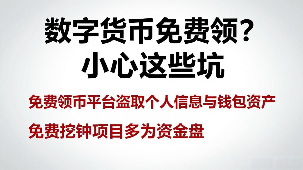 数字货币免费领？小心这些坑