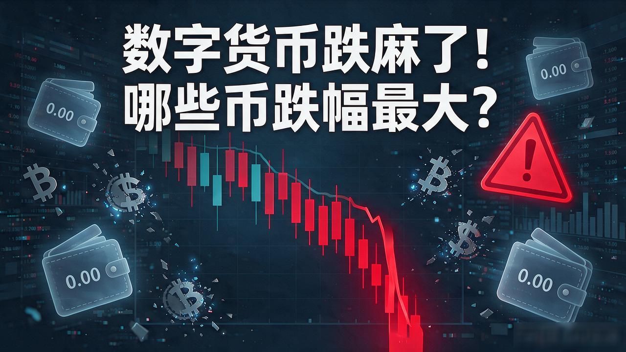 数字货币跌麻了！哪些币跌幅最大？